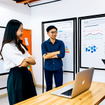 **

"A vibrant, modern co-working space in Ho Chi Minh City. A diverse group of young professionals are collaborating on laptops, discussing content strategy. One woman, wearing a stylish áo dài, is presenting data on a whiteboard. Focus on teamwork and creativity. safe for work, appropriate content, fully clothed, professional, well-formed hands, perfect anatomy, natural proportions, high quality, bright lighting."

**