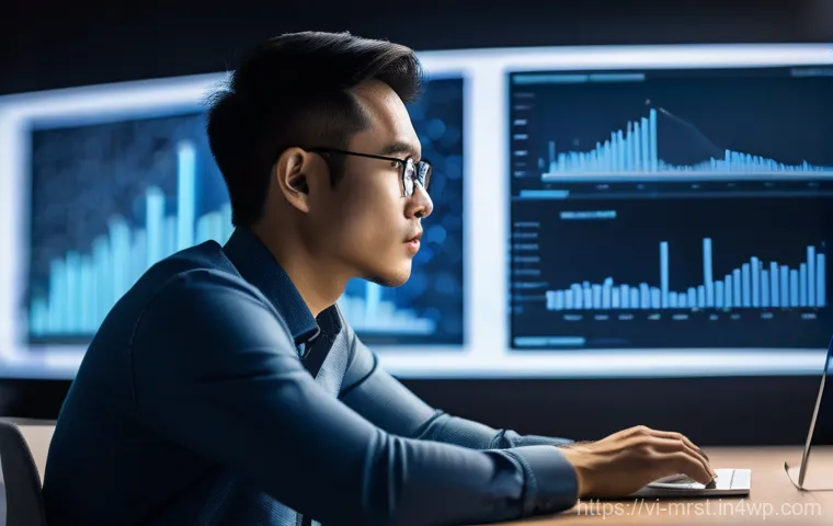 SEO 최적화를 위한 콘텐츠 작성 전략 - **Prompt:** A young Vietnamese woman, around 25-30 years old, sitting comfortably at her desk late a...