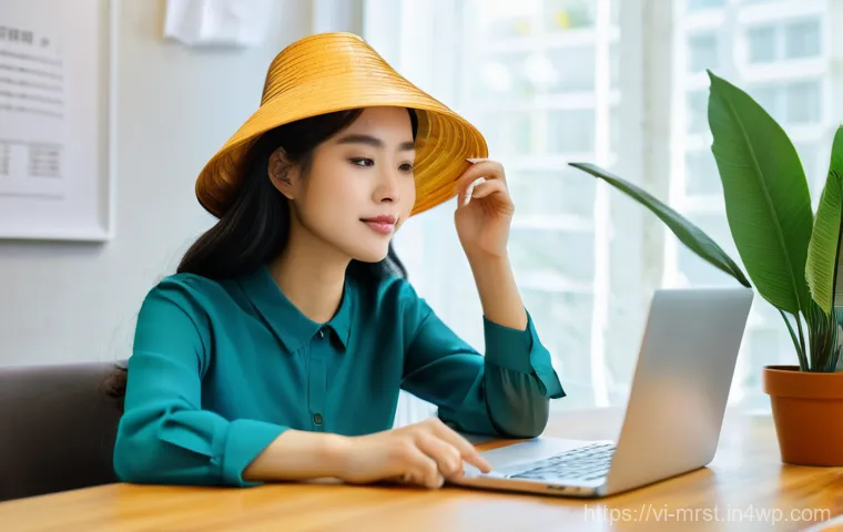 AI를 활용한 콘텐츠 마케팅 전략 - **Prompt:** A young Vietnamese female blogger, in her late 20s, sits comfortably at a modern, sunlit...